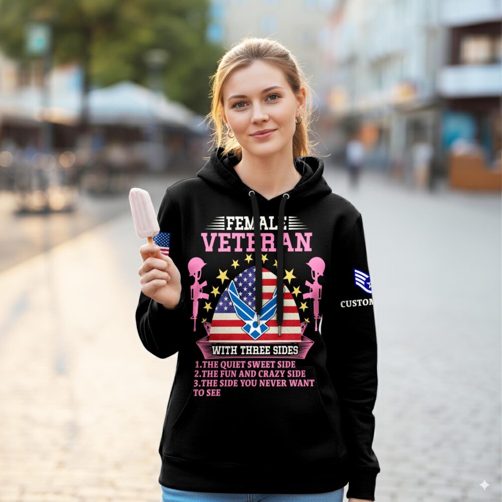 US Air Force , E 5 Air Force Staff Sergeant - Women Hoodie - Image 2