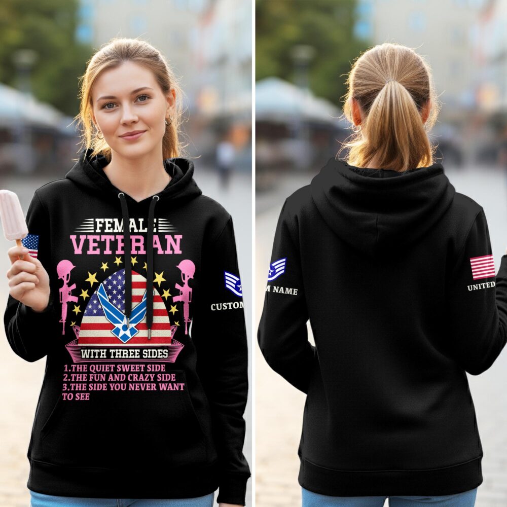 US Air Force , E 5 Air Force Staff Sergeant - Women Hoodie