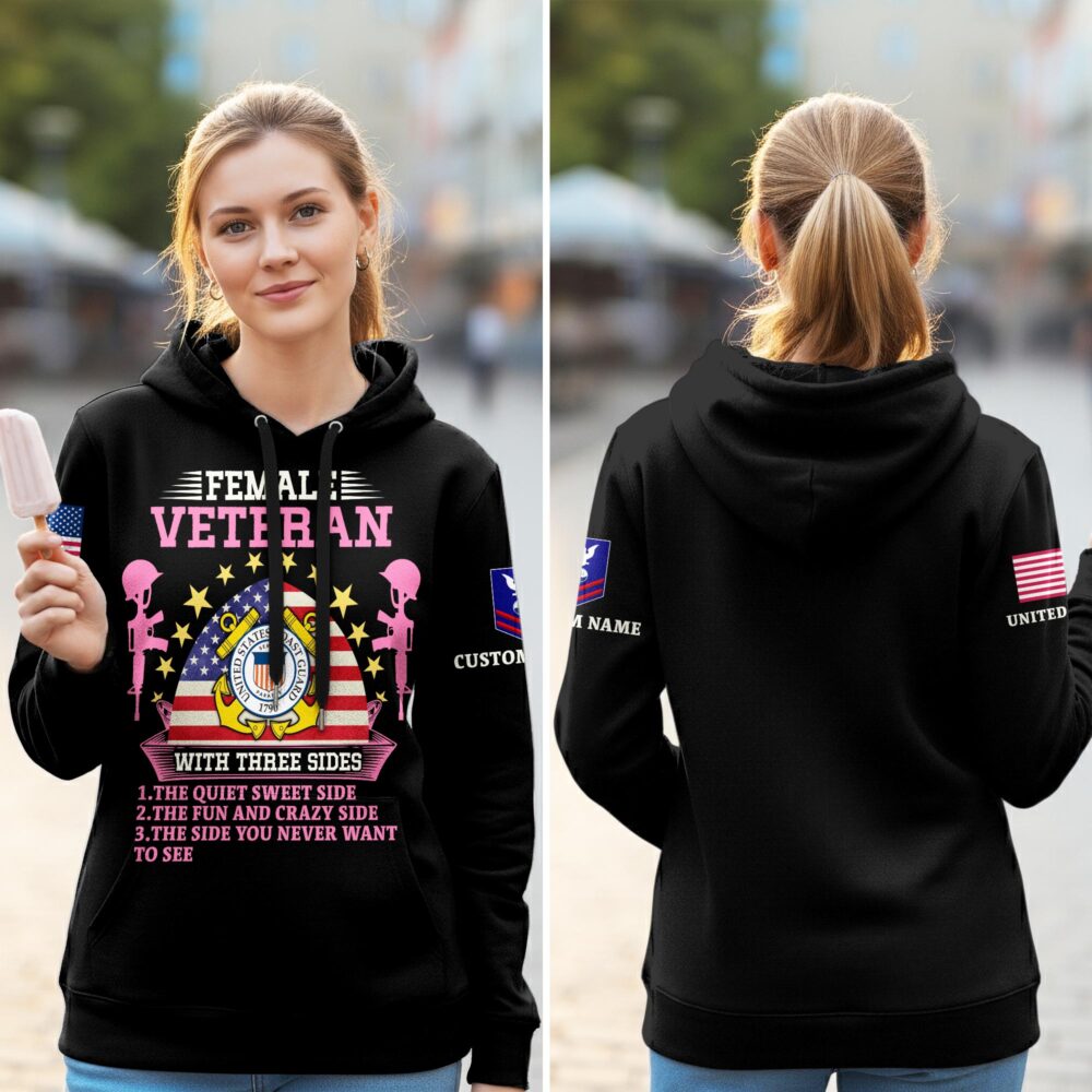 US Coast Guard, E 7 Red - Women Hoodie