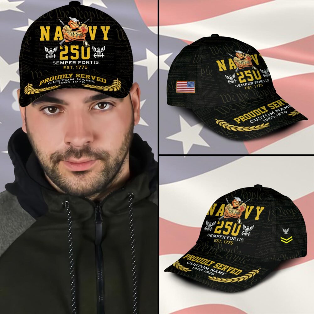 US Navy, No One Fights Alone - Classic Cap - Image 3