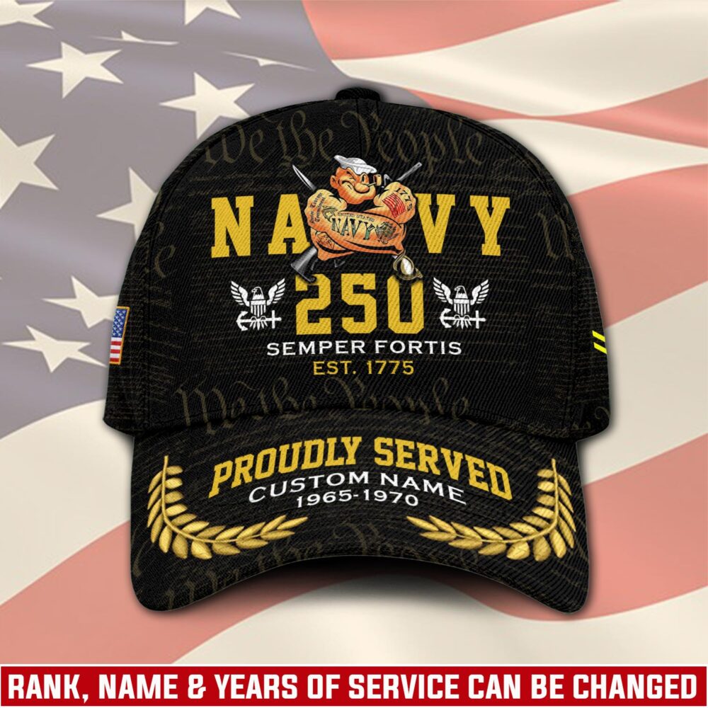 US Navy, No One Fights Alone - Classic Cap