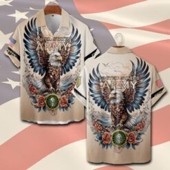 US Army, Proud To Have Served - Short Sleeve Button Shirt