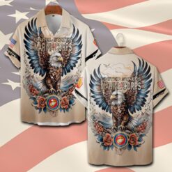 US Marine Corps, All Gave Some, Some Gave All - Short Sleeve Button Shirt