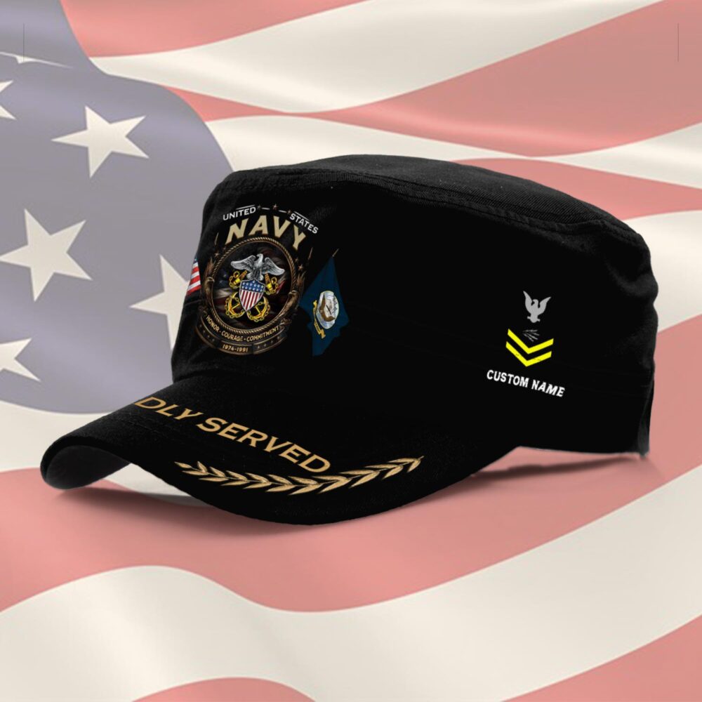 US Navy, E 6 Gold - Military Cap - Image 2