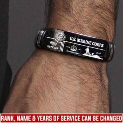US Marine Corps, Land Of The Free, Because Of The Brave - Bracelet
