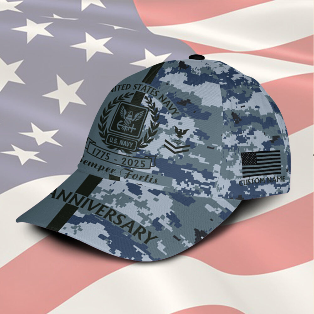 US Navy, E 3 White - Classic Cap - Image 2
