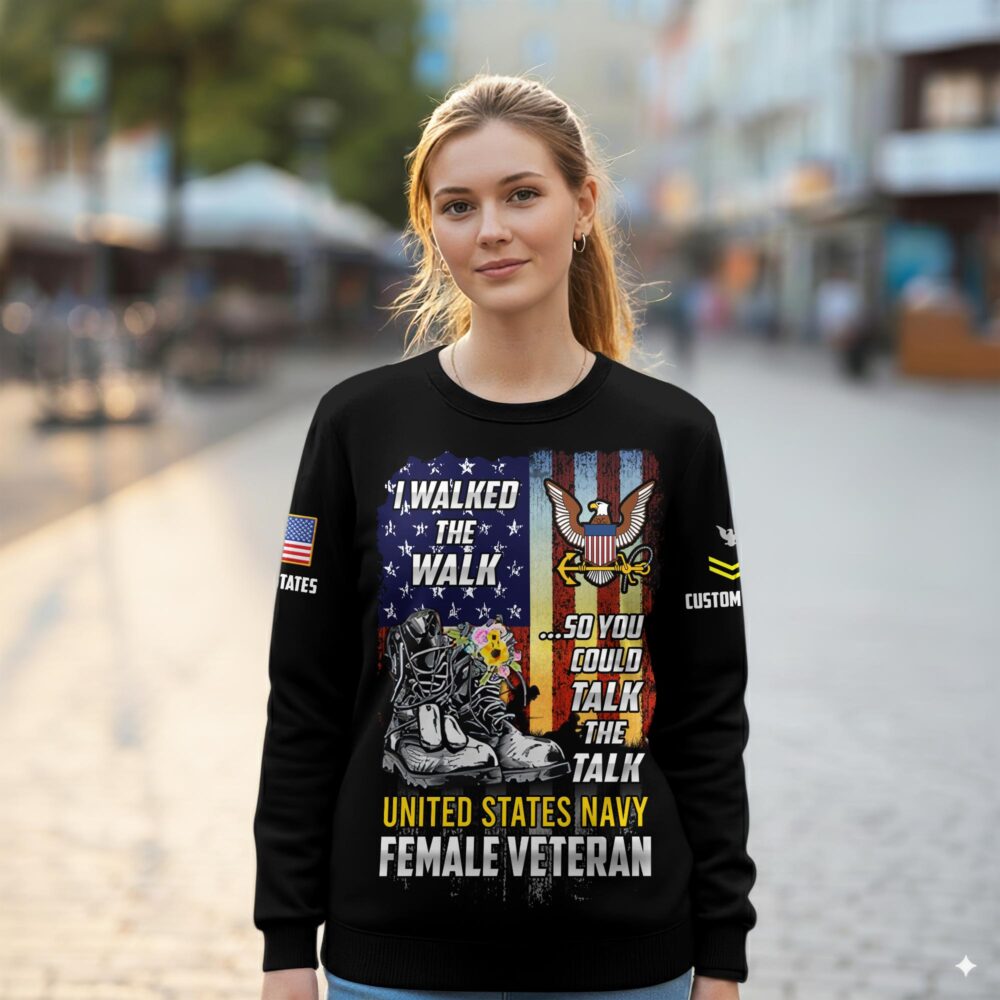 US Navy, Thank a Veteran - Women Sweatshirt - Image 2
