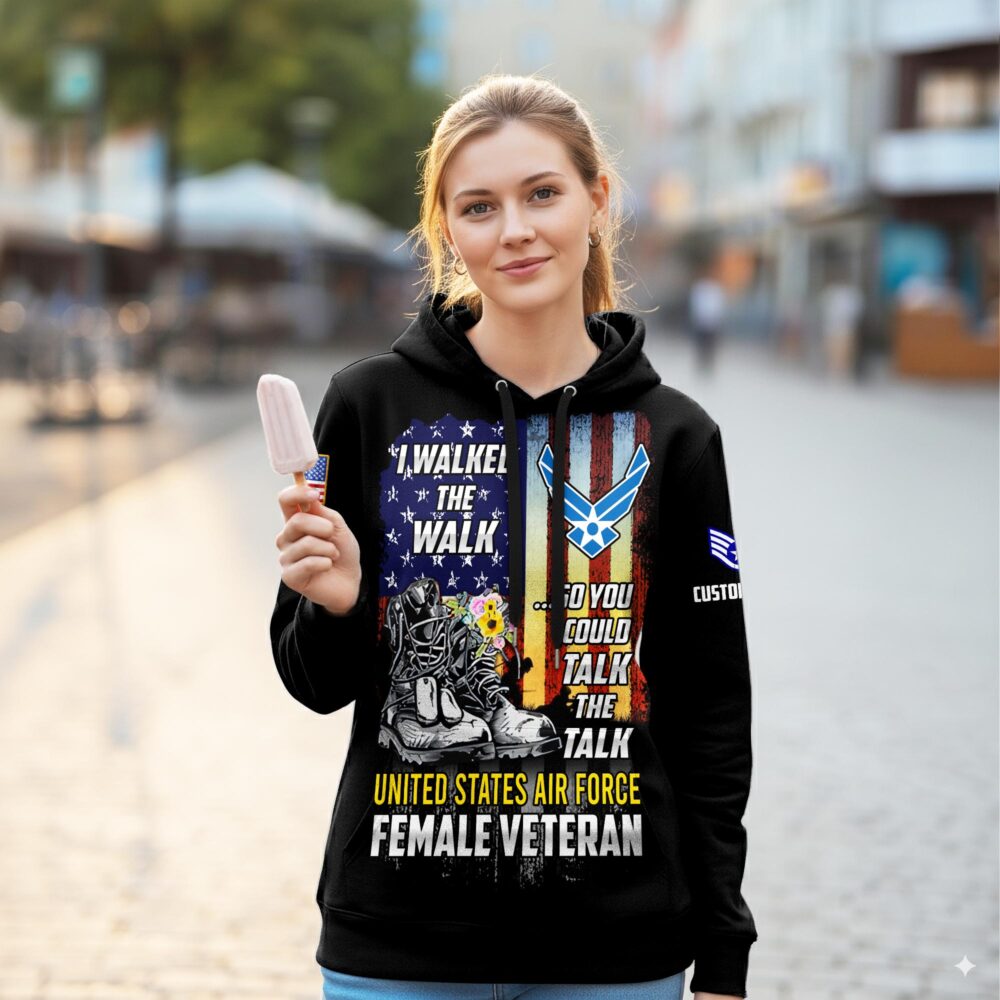 US Air Force , Remember - Honor - Respect - Women Hoodie - Image 2