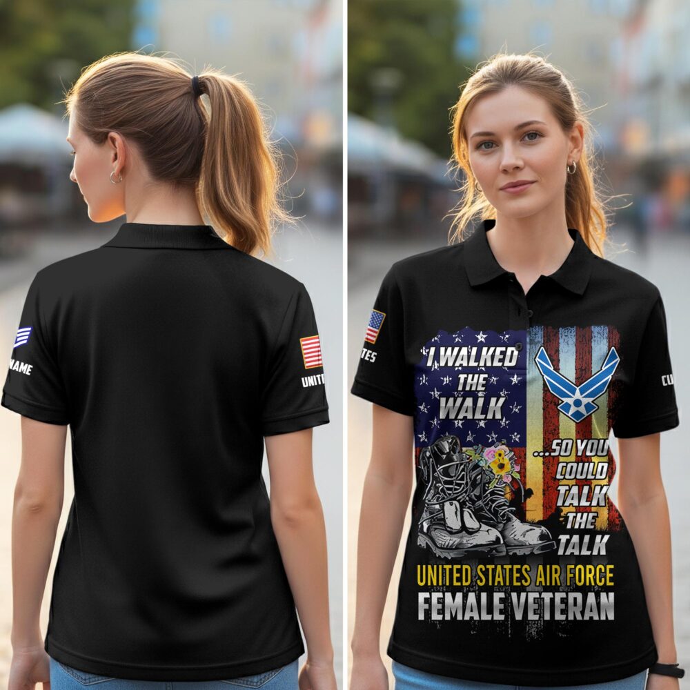 US Air Force , Duty, Honor, Country - Women Polo Shirt