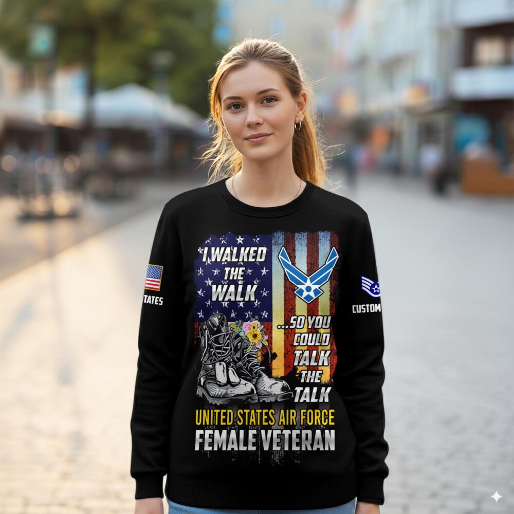 US Air Force , Duty, Honor, Country - Women Sweatshirt - Image 2