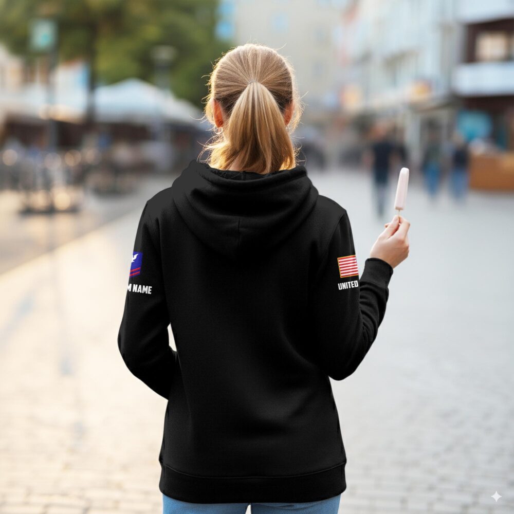 US Coast Guard, E 2 Blue - Women Hoodie - Image 3