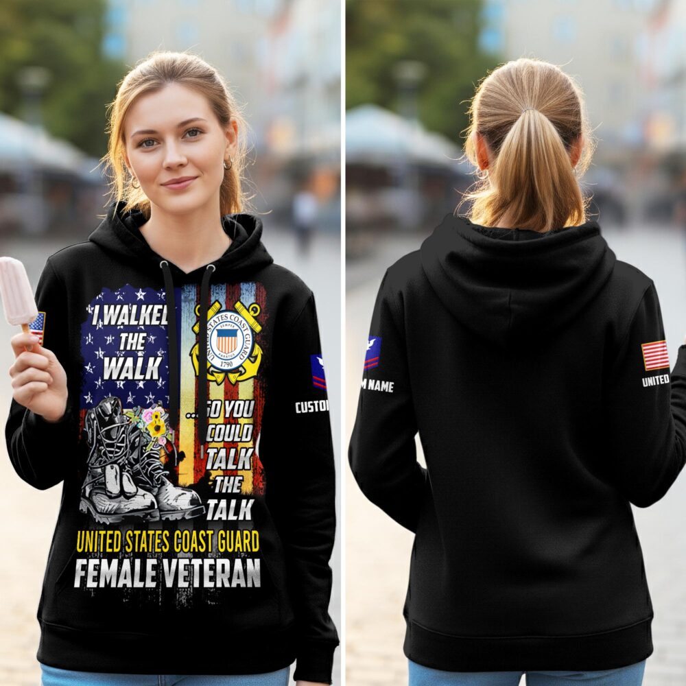 US Coast Guard, E 2 Blue - Women Hoodie