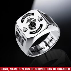 US Marine Corps - Engraved Men's Ring