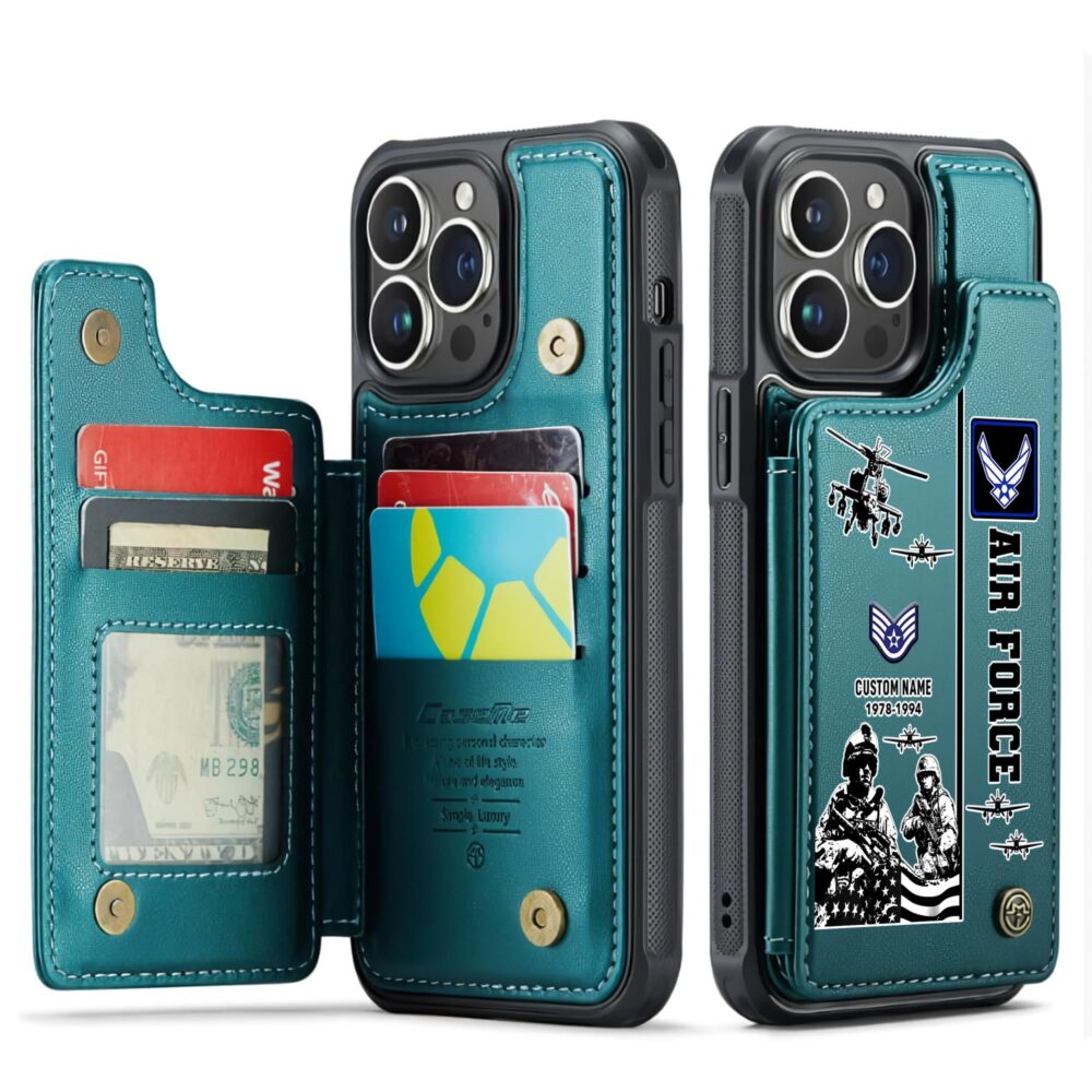 US Air Force , E 9 Air Force Chief Master Sergeant - Leather Flip Phone Case - Image 5