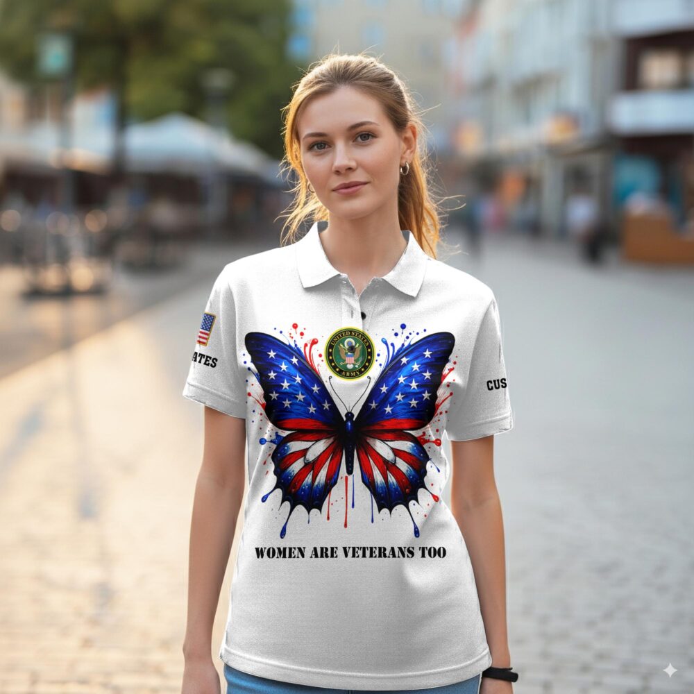 US Army, O 5 Army Lieutenant Colonel - Women Polo Shirt - Image 2