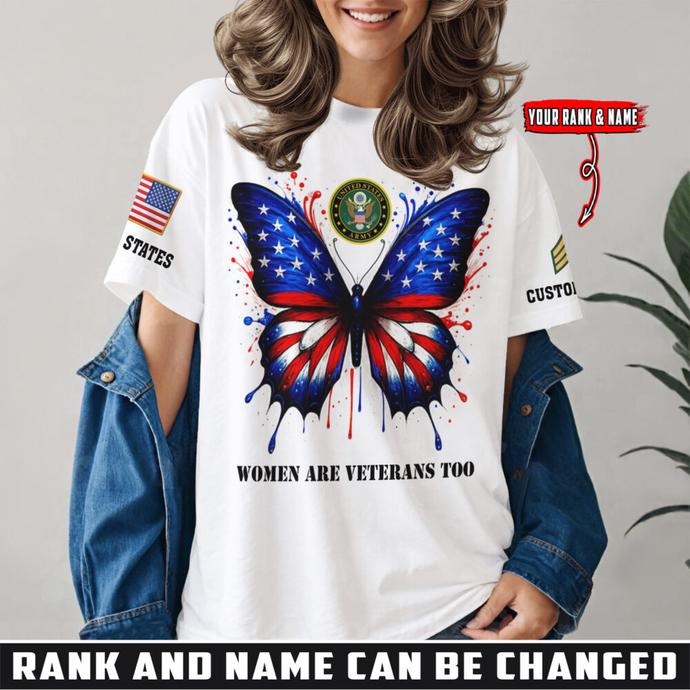 US Army, E 8 Army Master Sergeant - Women T-Shirt