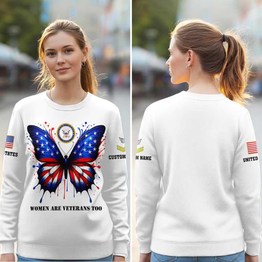 US Navy, Remember - Honor - Respect - Women Sweatshirt