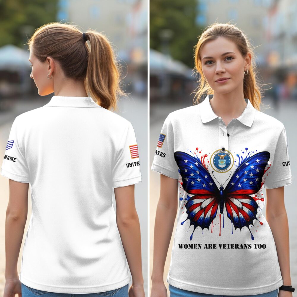 US Air Force , E 8 Air Force First Sergeant - Women Polo Shirt