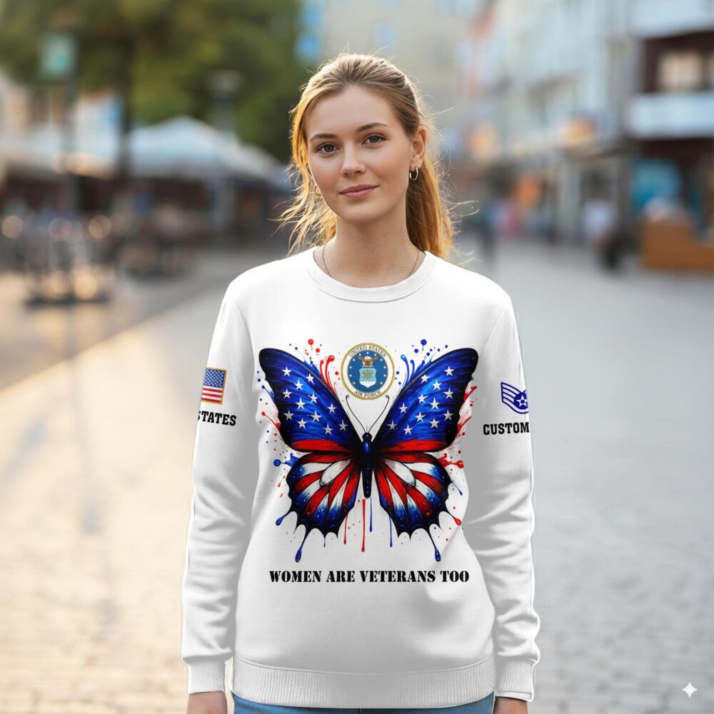 US Air Force , Always Remember, Never Forget - Women Sweatshirt - Image 2