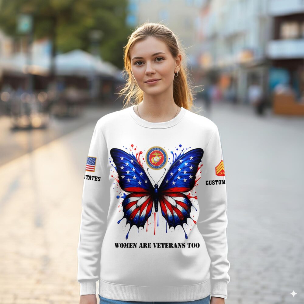 US Marine Corps, O 4 Marines Major - Women Sweatshirt - Image 2