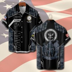 US Navy, Life And Pride - Short Sleeve Button Shirt