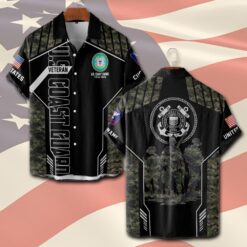 US Coast Guard, Served With Pride - Short Sleeve Button Shirt