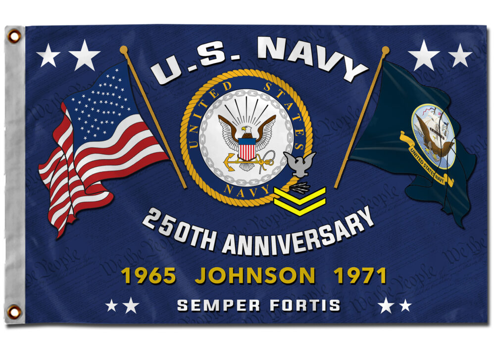 US Navy, E 2 White - Flying Flag 4×6 Feet(123×183 Cm) - Image 3