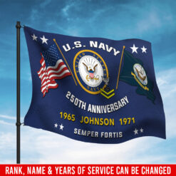 US Navy, E 2 White - Flying Flag 4×6 Feet(123×183 Cm)