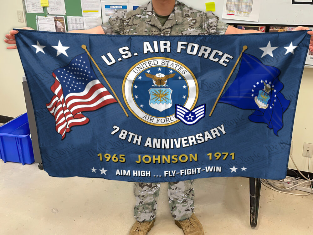 US Air Force, Remember - Honor - Respect - Flying Flag 3×5 Feet(90×150 Cm) - Image 2