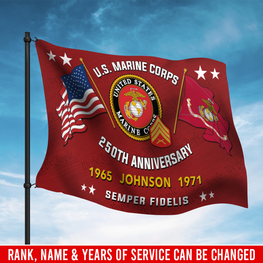 US Marine Corps, Freedom Isn't Free - Flying Flag 4×6 Feet(123×183 Cm)