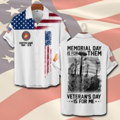 US Marine Corps, Remember - Honor - Respect - Short Sleeve Button Shirt