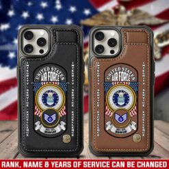 US Air Force , Proud To Have Served - Leather Flip Phone Case