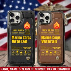 US Marine Corps, All Gave Some, Some Gave All - Leather Flip Phone Case