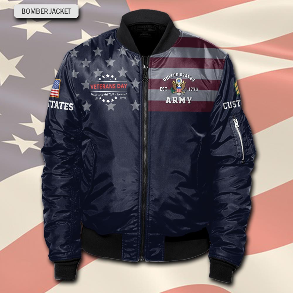 US Army, E 5 Army Sergeant - Bomber Jacket - Image 2