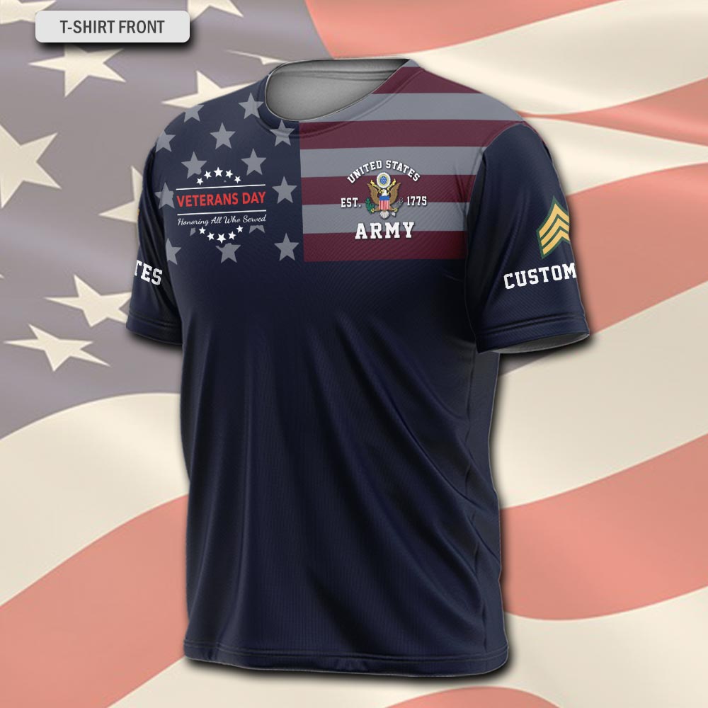 US Army, E 4 Army Specialist - T-Shirt - Image 2