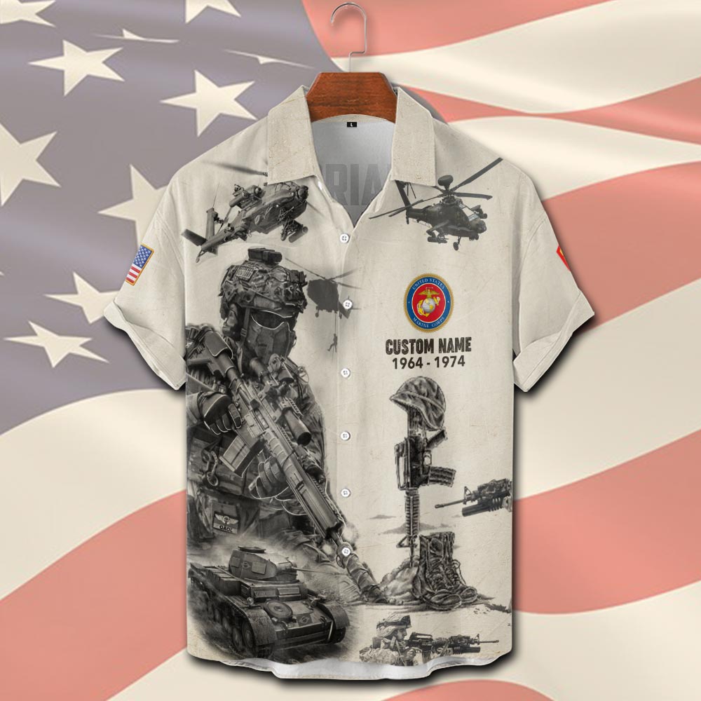 US Marine Corps, W 4 Marines Chief Warrant Officer 4 - Short Sleeve Button Shirt - Image 2