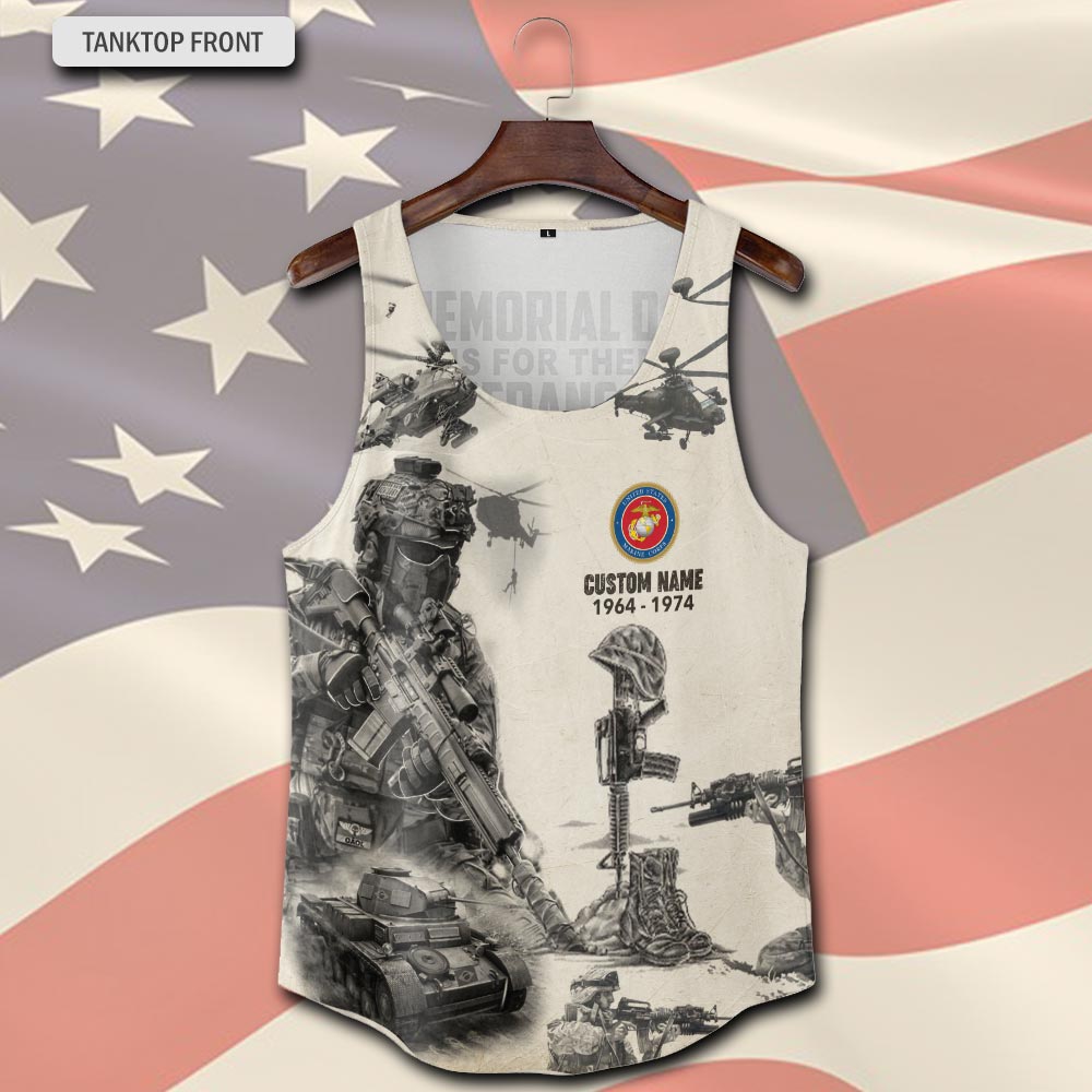 US Marine Corps, Honor, Duty, Service - Tank-Top - Image 2