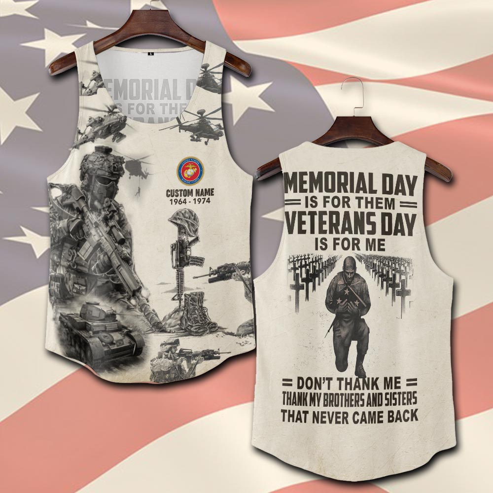 US Marine Corps, Honor, Duty, Service - Tank-Top