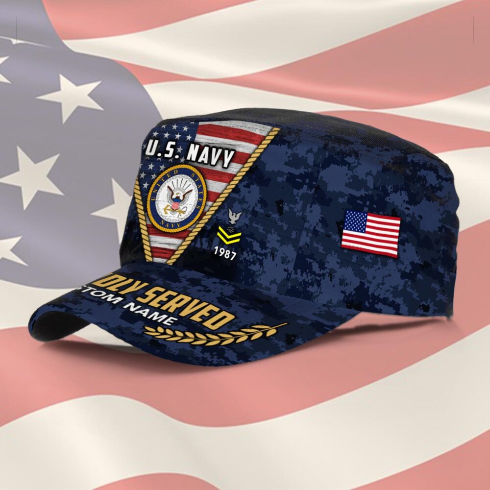 US Navy, E 7 Gold - Military Cap - Image 2