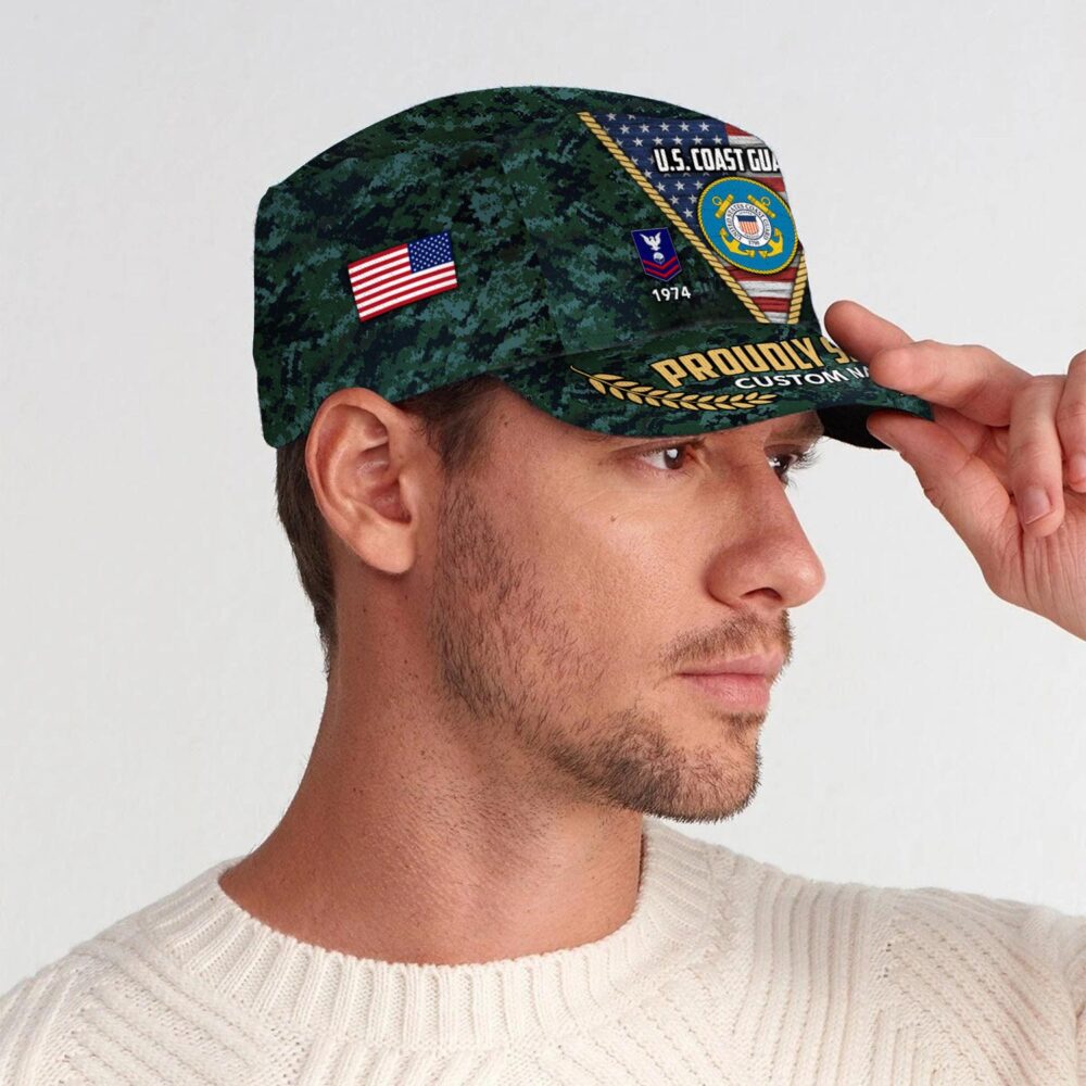 US Coast Guard, Land Of The Free, Because Of The Brave - Military Cap - Image 3