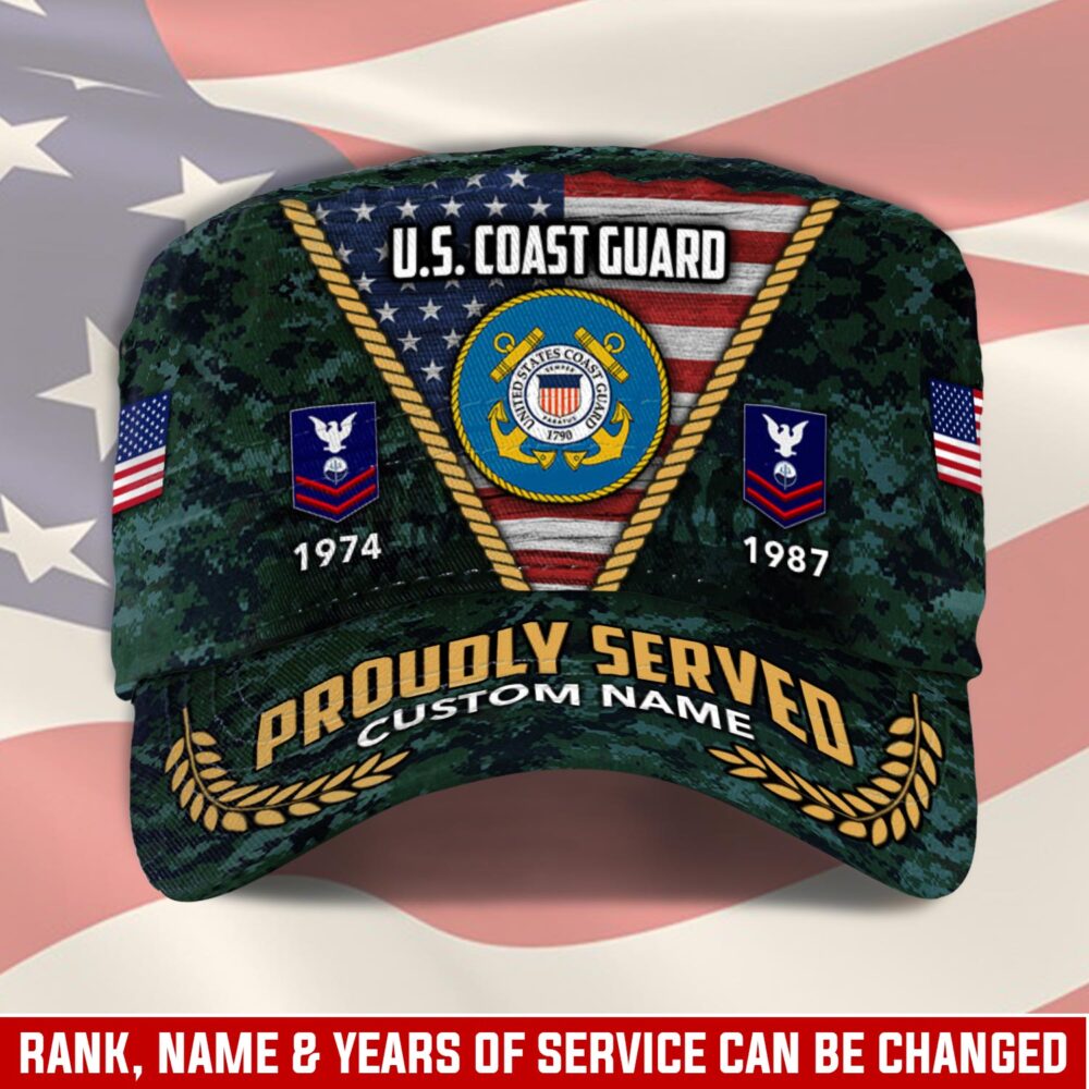 US Coast Guard, Land Of The Free, Because Of The Brave - Military Cap