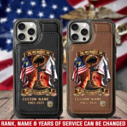 US Army, Honoring All Who Served - Leather Flip Phone Case
