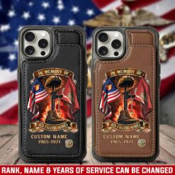 US Marine Corps, O 2 Marines First Lieutenant - Leather Flip Phone Case