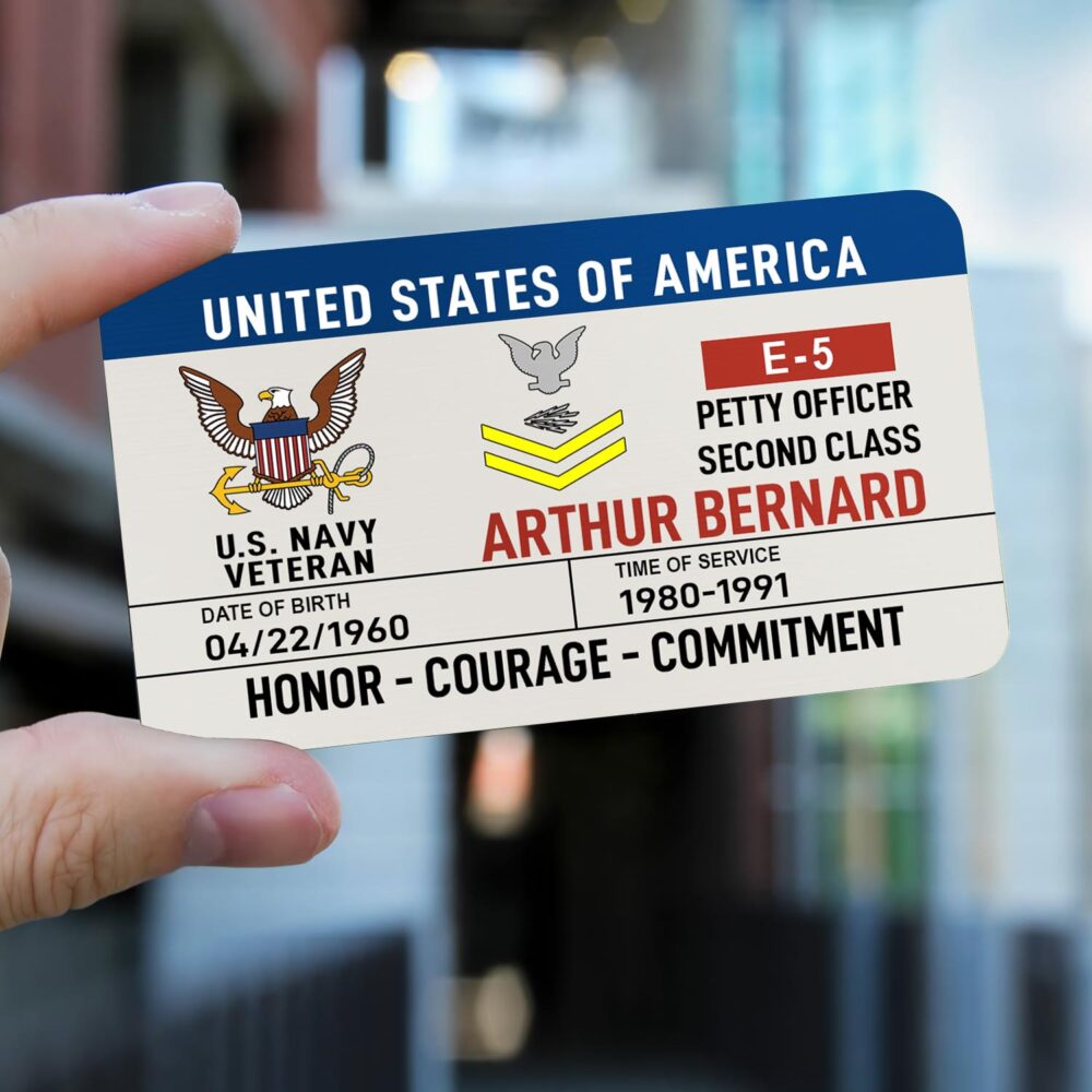 US Navy, All Gave Some, Some Gave All - Printed Metal Card - Image 2
