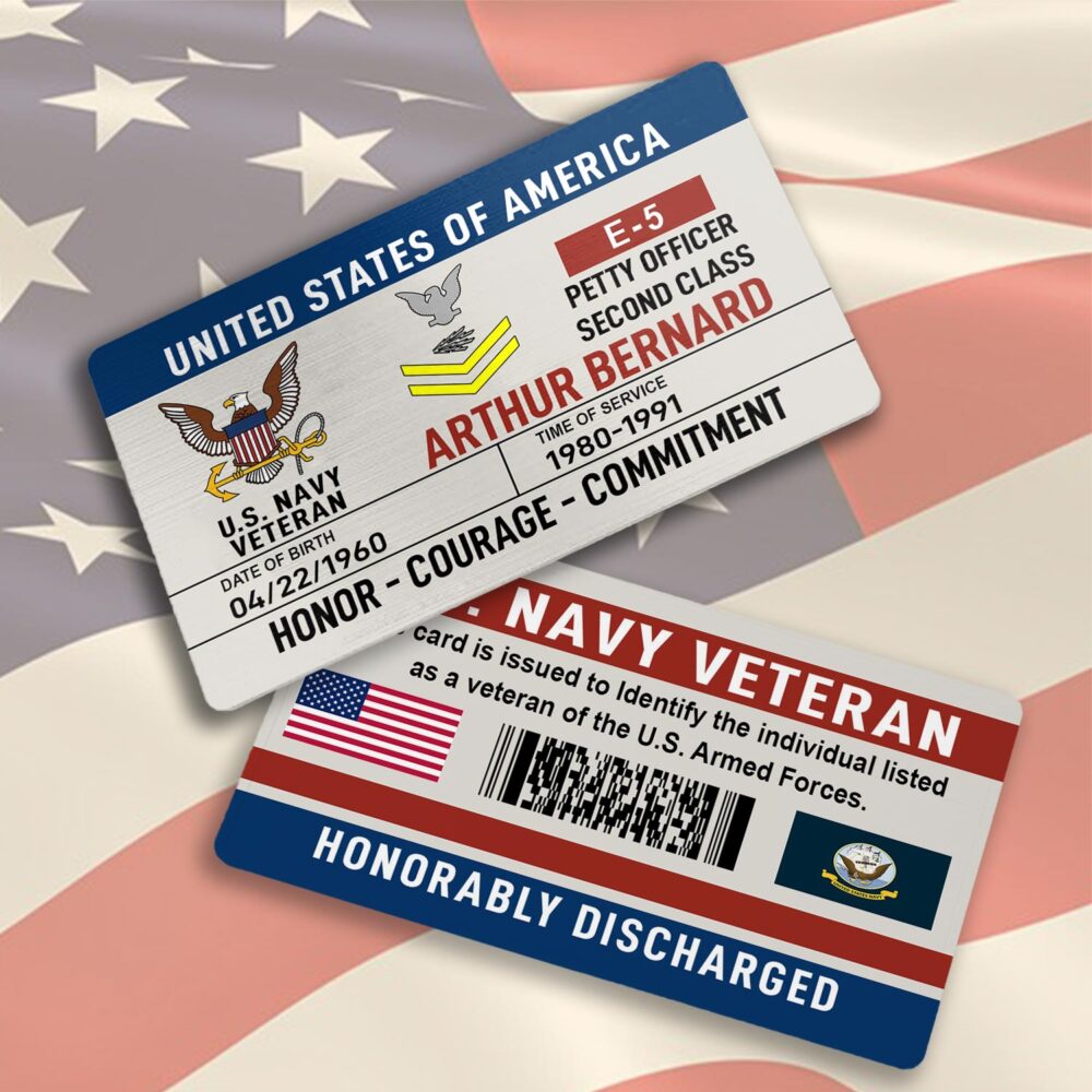 US Navy, All Gave Some, Some Gave All - Printed Metal Card - Image 3