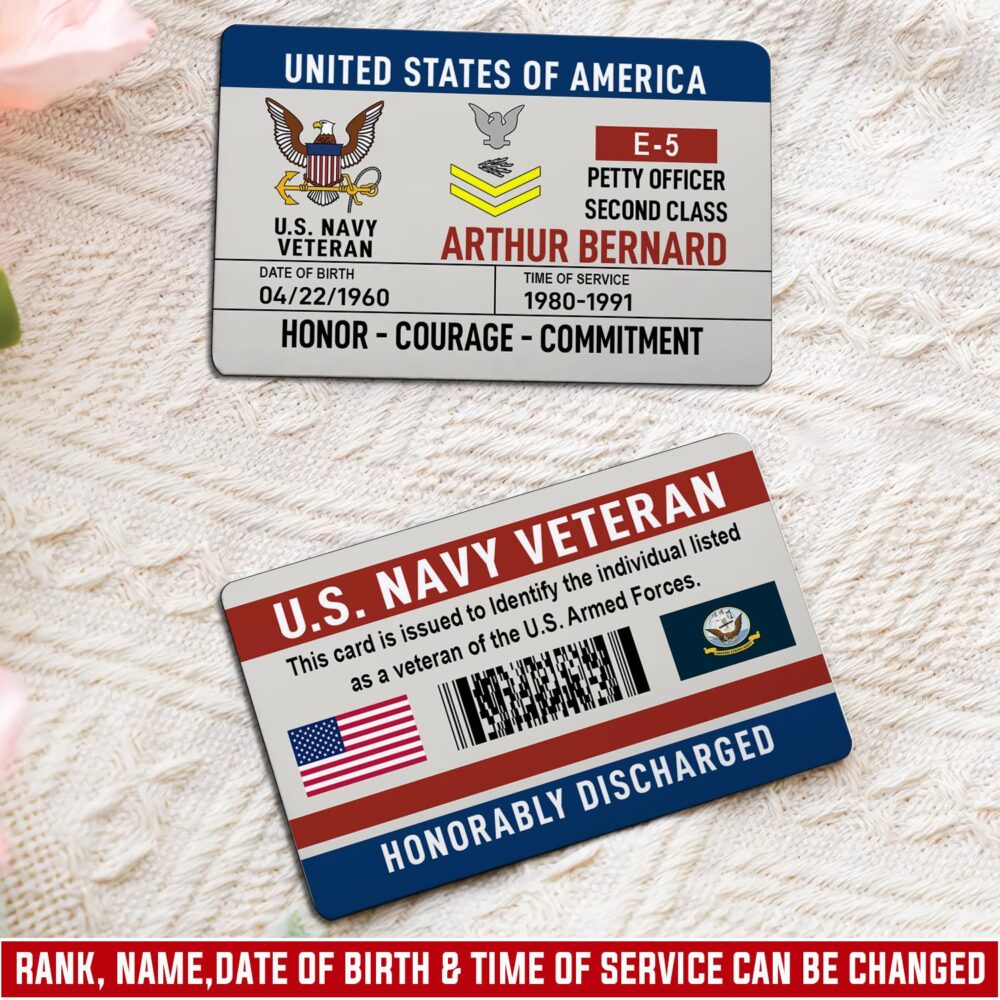 US Navy, All Gave Some, Some Gave All - Printed Metal Card