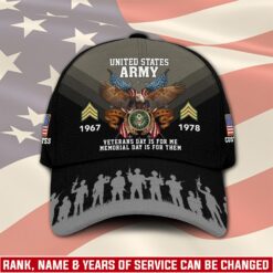 US Army, American By Birth, Veteran By Choice - Classic Cap