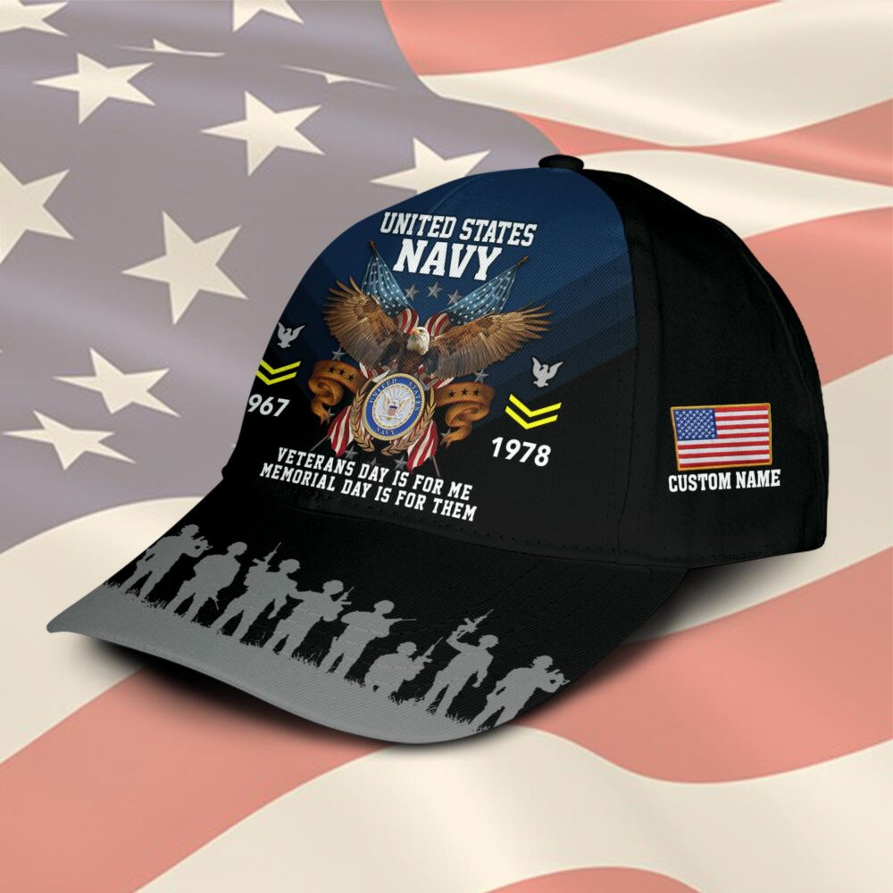 US Navy, Honoring All Who Served - Classic Cap - Image 2
