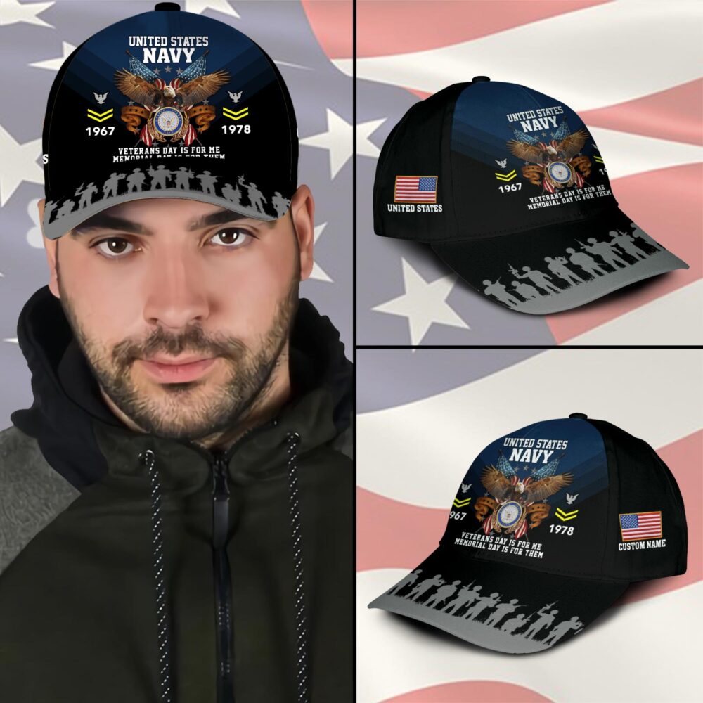 US Navy, Honoring All Who Served - Classic Cap - Image 3