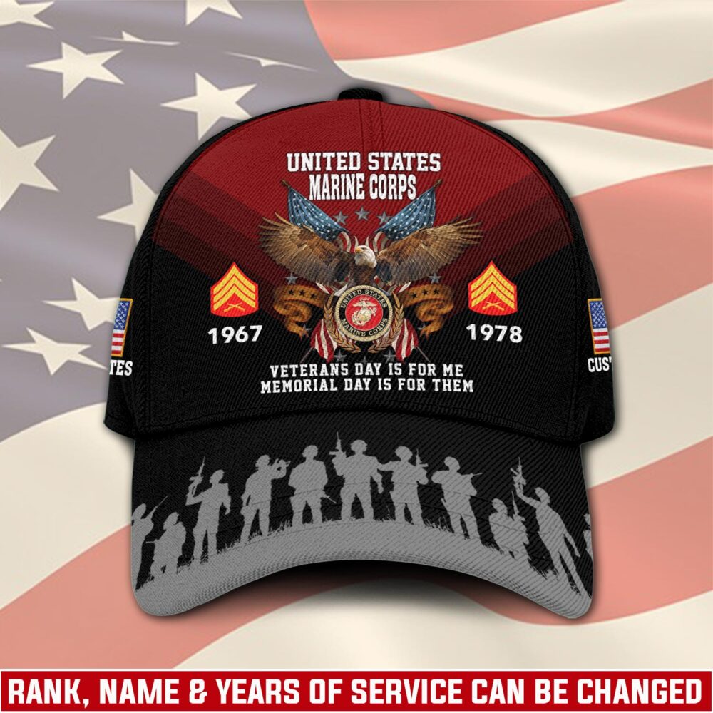 US Marine Corps, E 6 Marines Staff Sergeant - Classic Cap